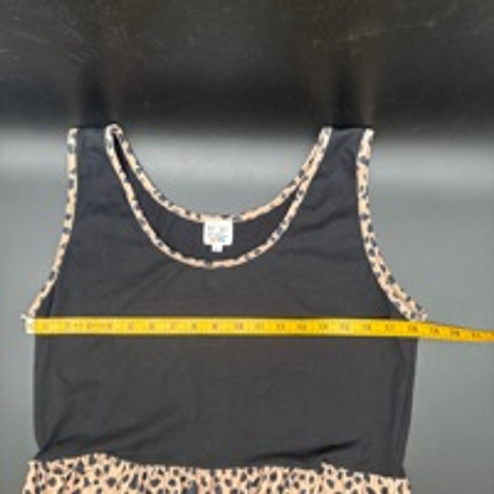 Women's Dapperly Done Designs Dress Size XL Black & Pink Animal Print - Picture 5 of 6